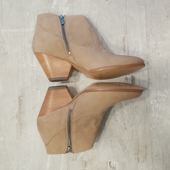 💕FRYE💕 Rory Bootie Ash Cowboy Ankle Western Boots Pointed Toe Leather 10 NWOT - Picture 11 of 16